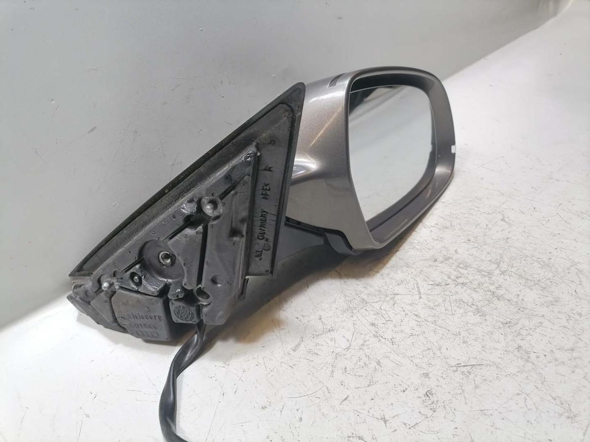 Audi A3 8P original Au&szlig;enspiegel rechts elektrisch LY1P Dakotagrau Metallic BJ12